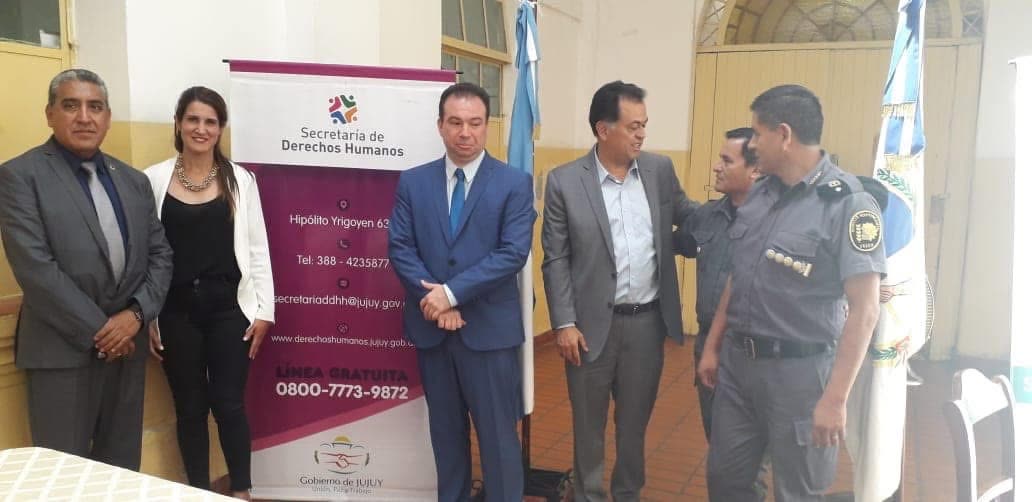 Fabián Camaño junto a la Secretaría de Derechos Humanos de Jujuy